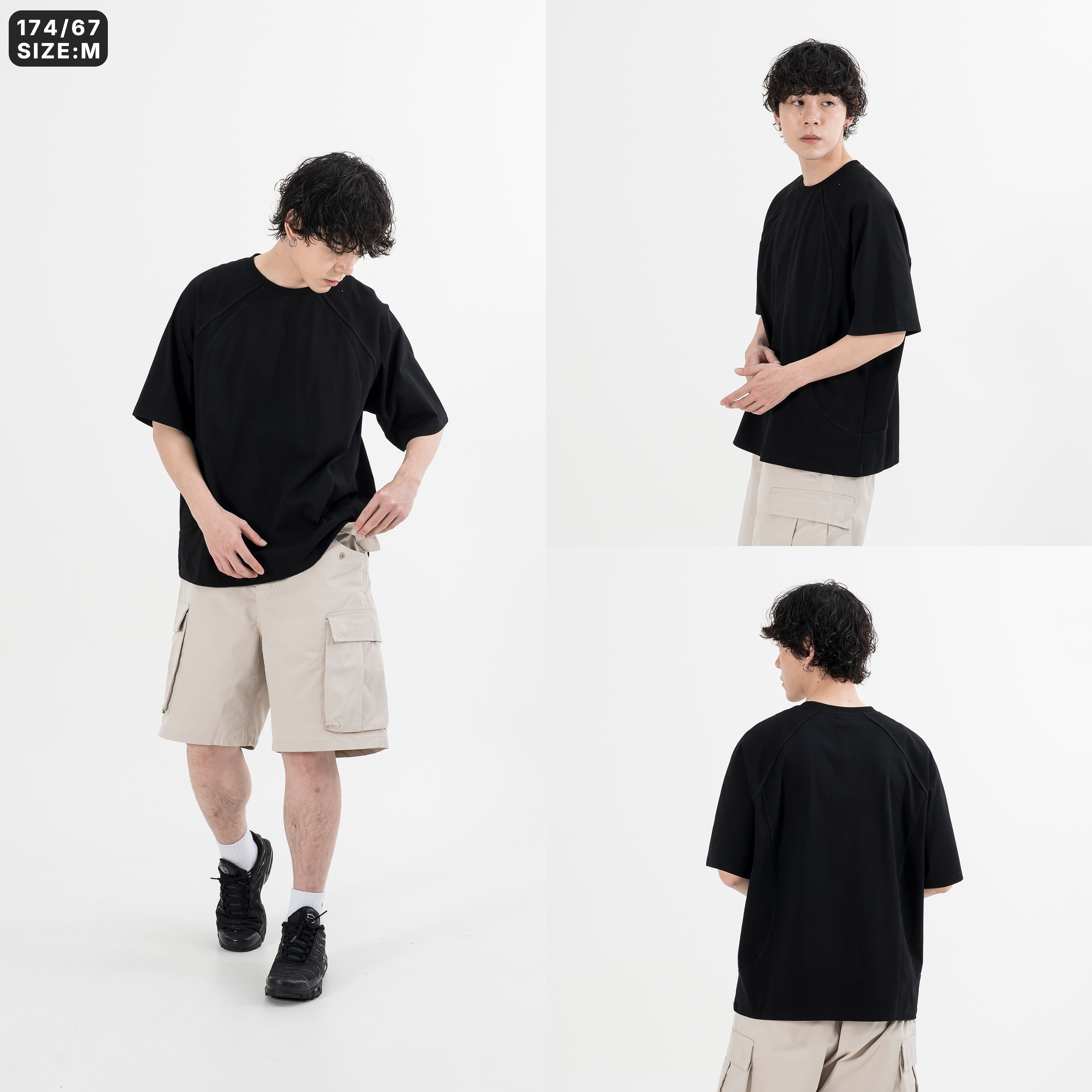 AGILITY Reverse Stitching Wide Tee 反縫線 剪裁 短袖Tee [FC-T00]