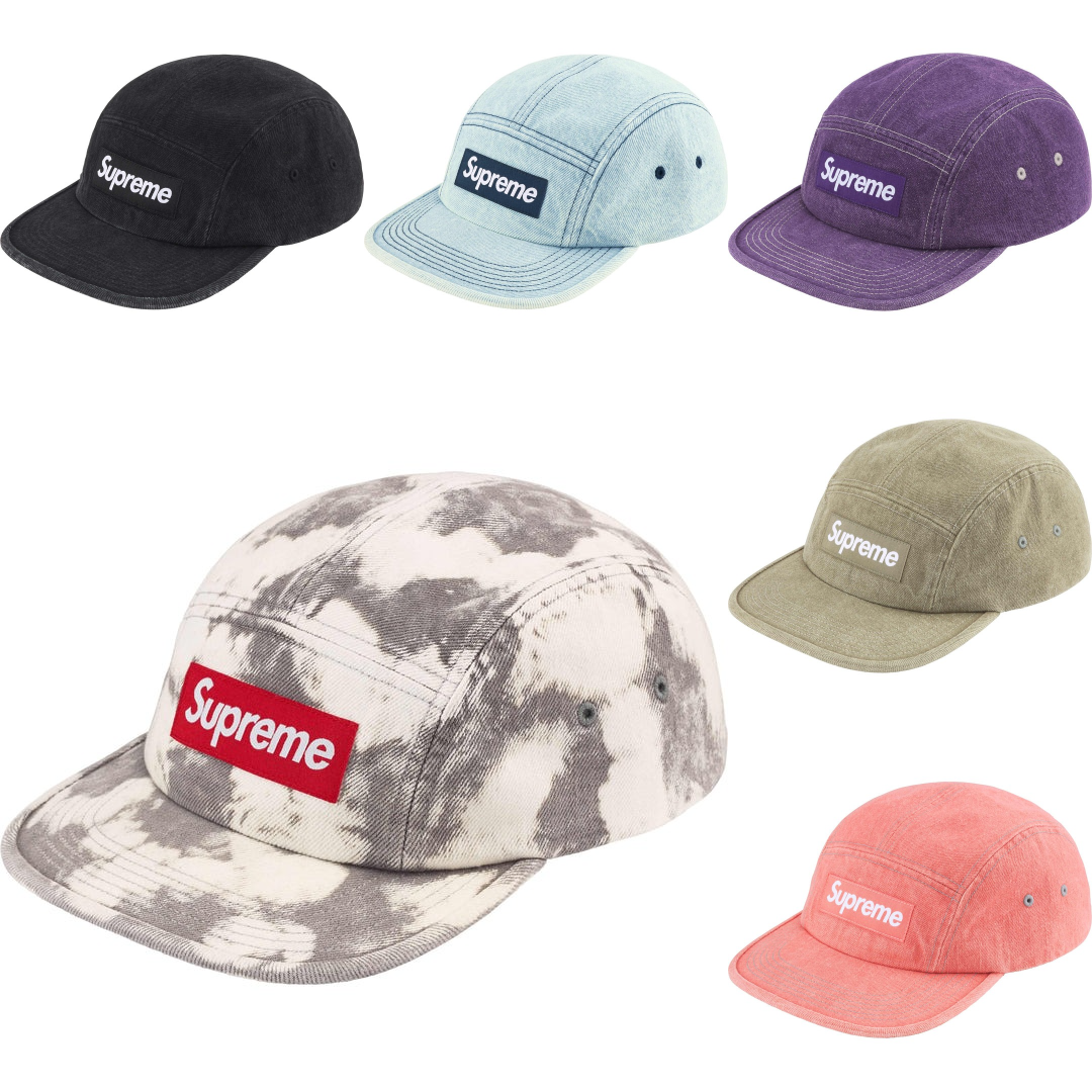 現貨┃Supreme 25ss Denim Camp Cap 丹寧水洗五分割帽
