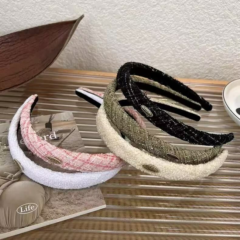 K64金標毛呢針織細版髮箍