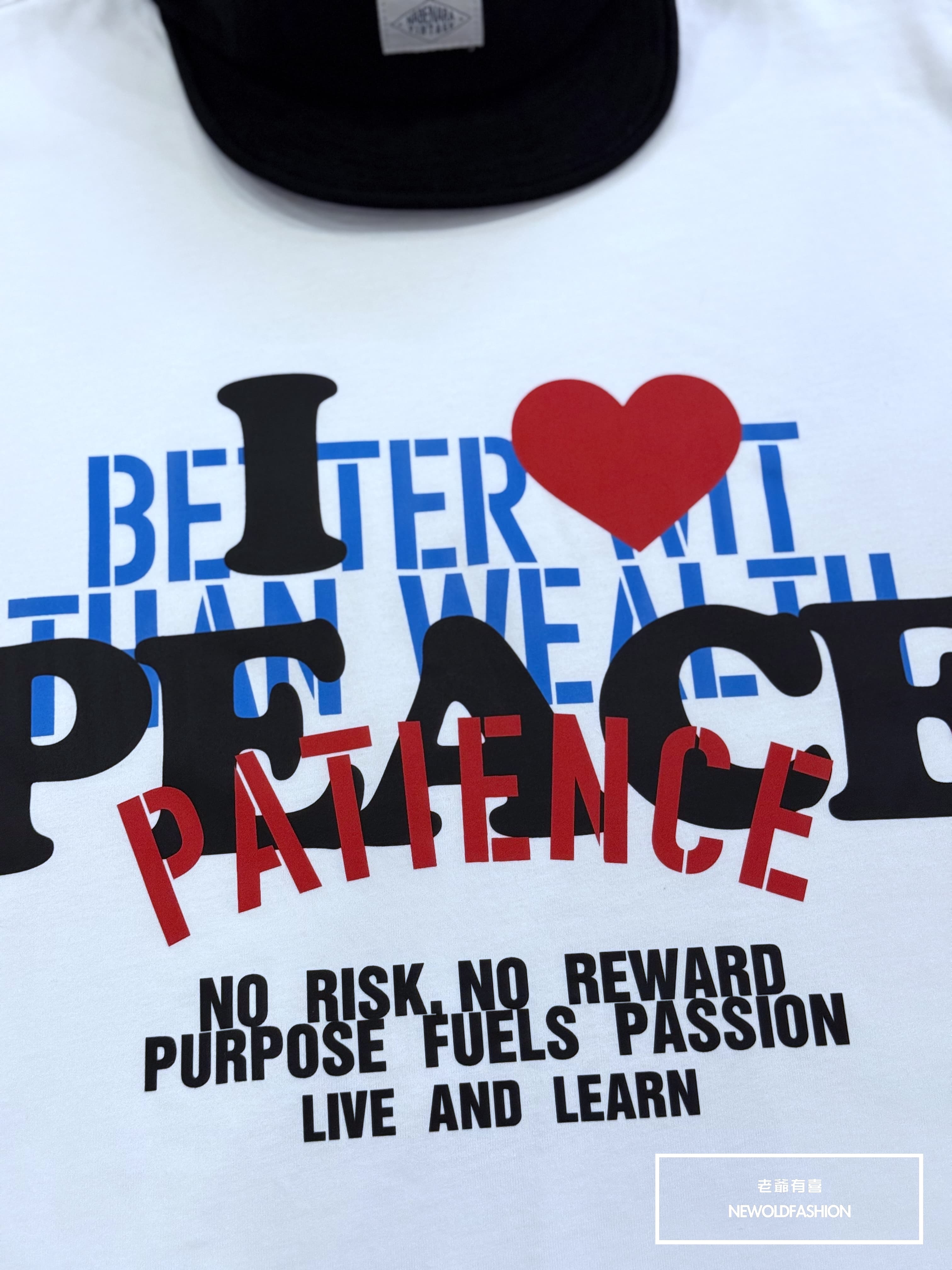 『新品上市』重磅PEACE愛心短T(NOF25038177)-白