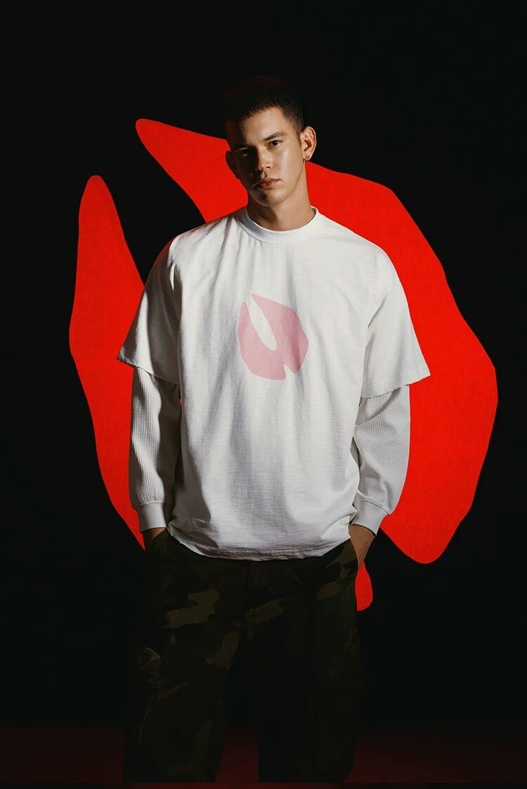 AFGK x 樂透人生 馬師專輯周邊 粉色牛蹄印  竹節棉 短T A FEW GOOD KIDS