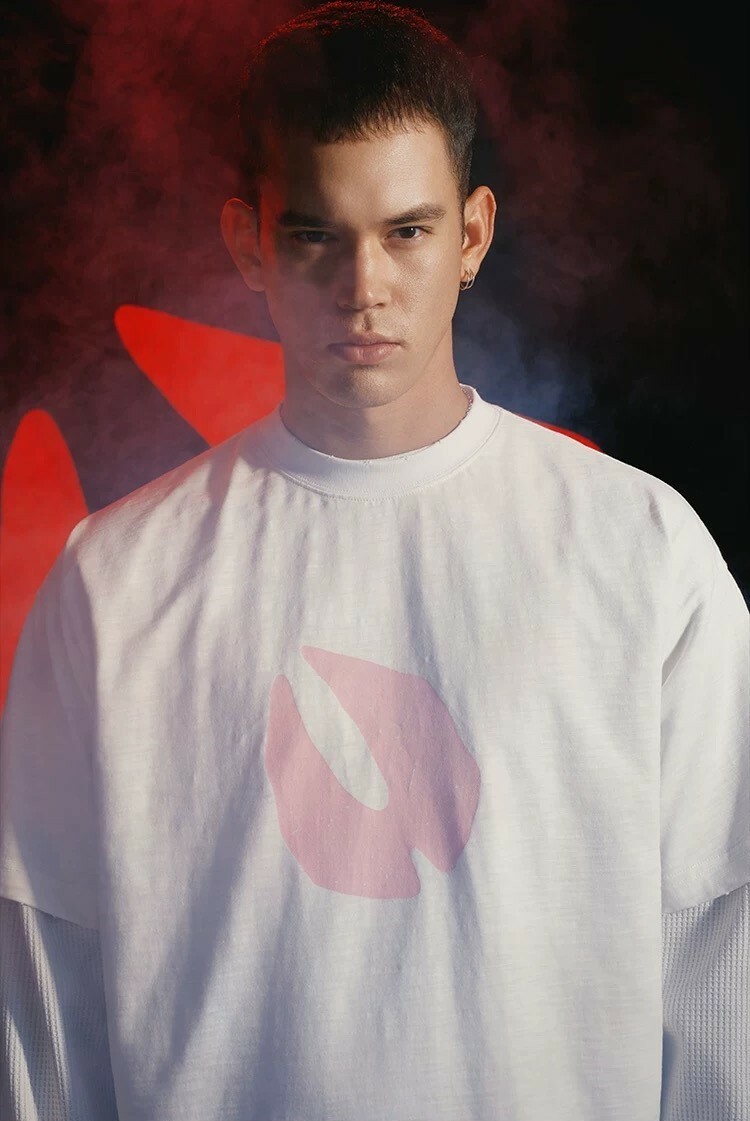 AFGK x 樂透人生 馬師專輯周邊 粉色牛蹄印  竹節棉 短T A FEW GOOD KIDS