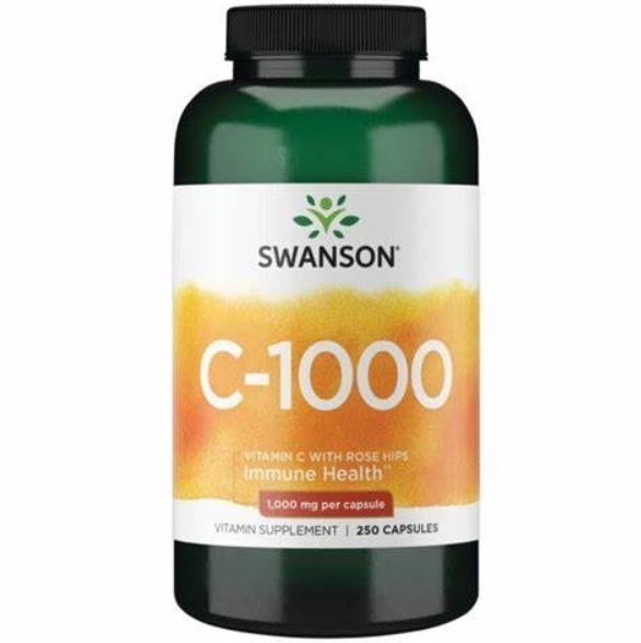 【Swanson】 vitamin C 維他命C 添加玫瑰果 1000mg 250粒