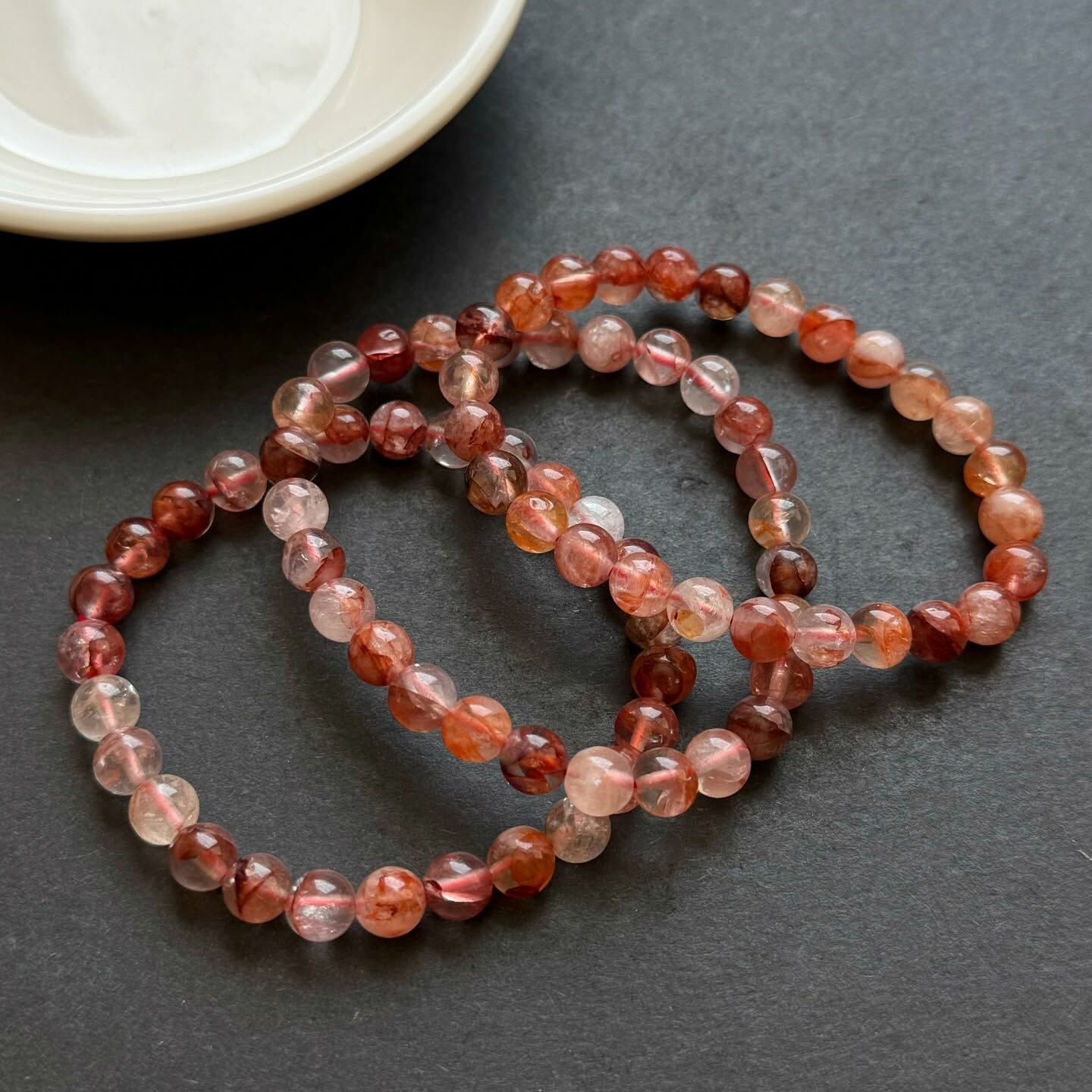 [原石] 紅膠花石英 水晶手串