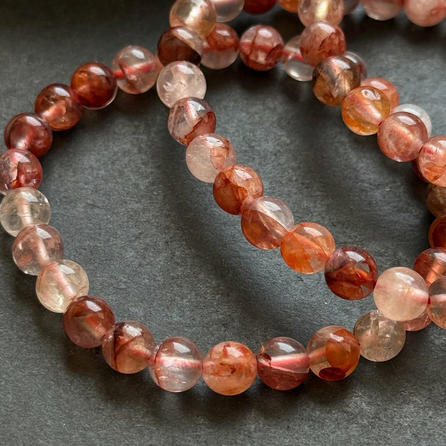 [原石] 紅膠花石英 水晶手串