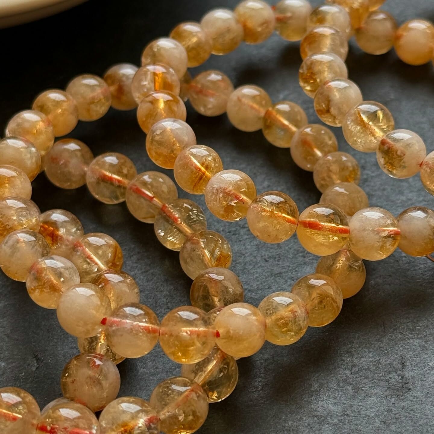 [原石] 黃水晶 水晶手串