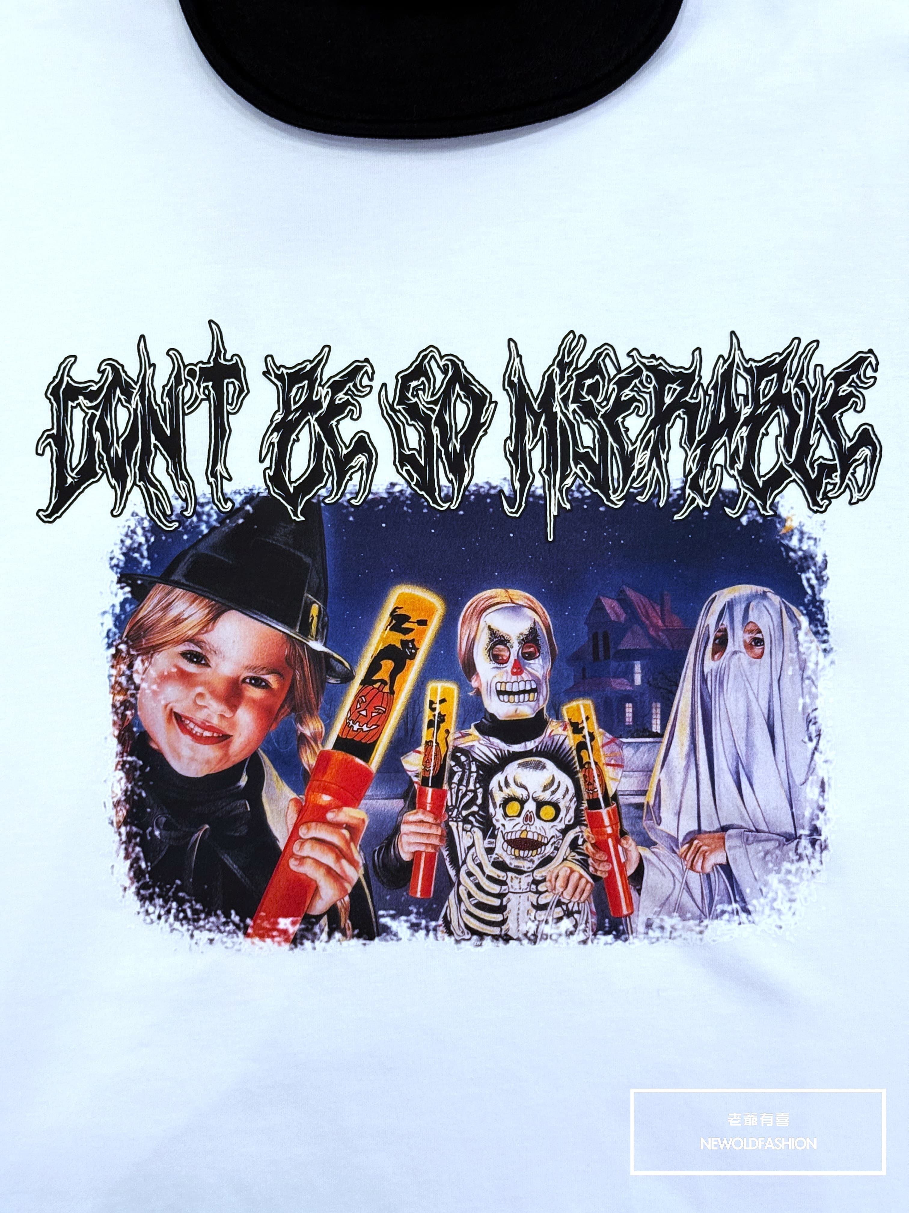 『新品上市』重磅萬聖節遊行短T(NOF25038178)-白