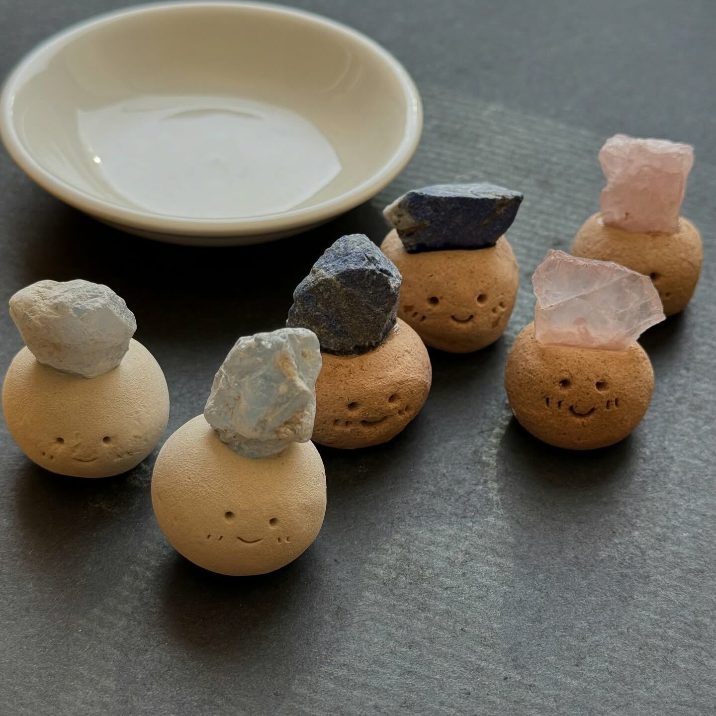 [原石] 小礦寶 水晶小擺件 粉晶、青金石、天青石