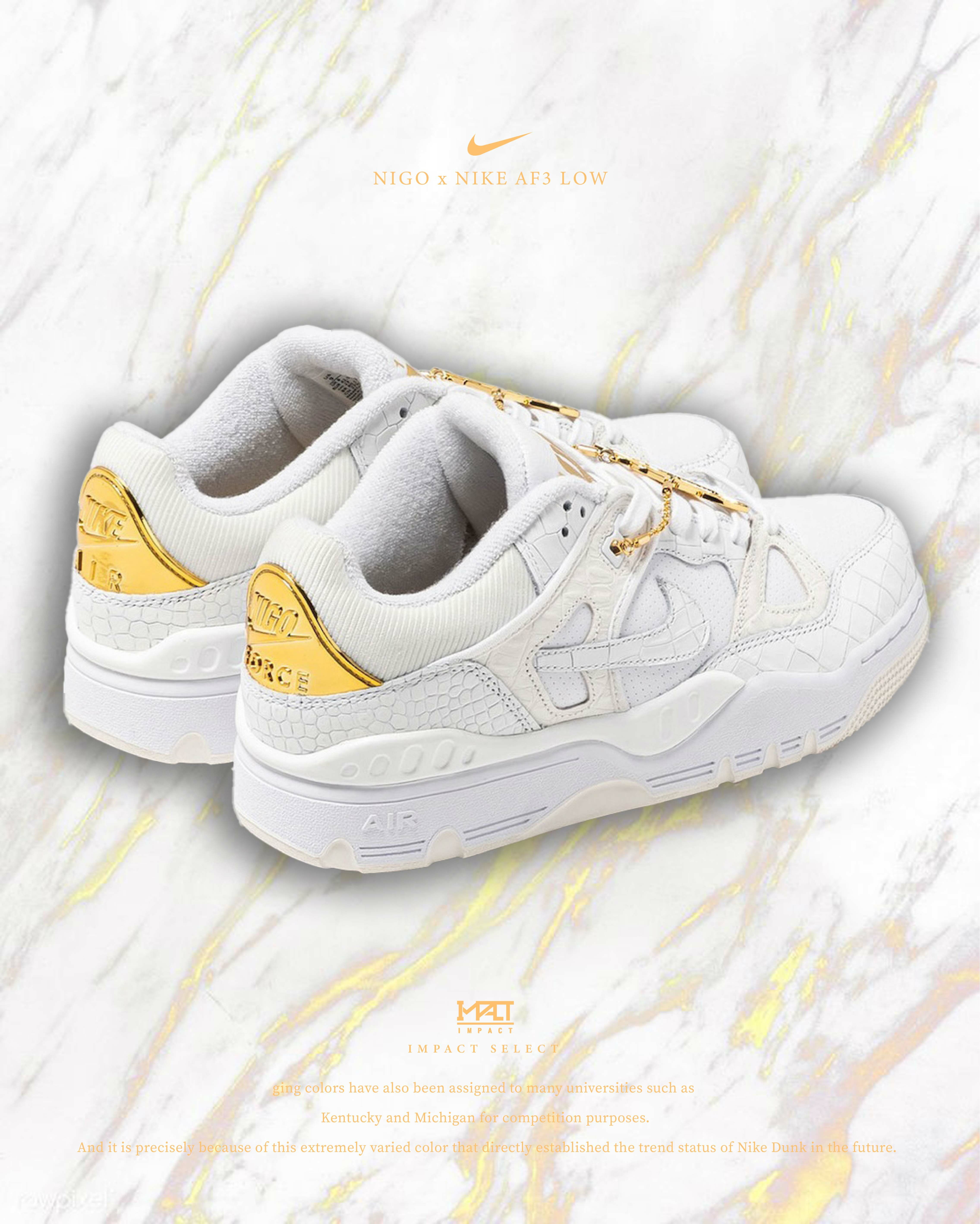 NIGO x Nike Air Force 3 Low “White Croc” 白鱷魚 限量聯名款 海外限定 男款 HF7630-100