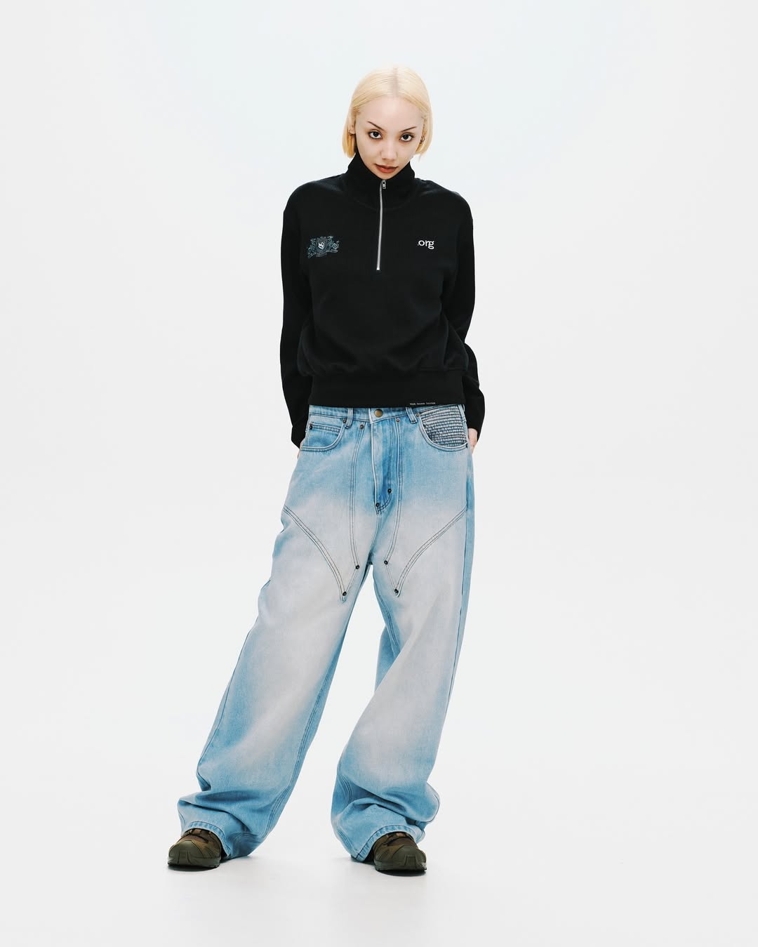 【車庫服飾】nul1.org (nu-P31) 10(yll).org 2018 Coated Jeans