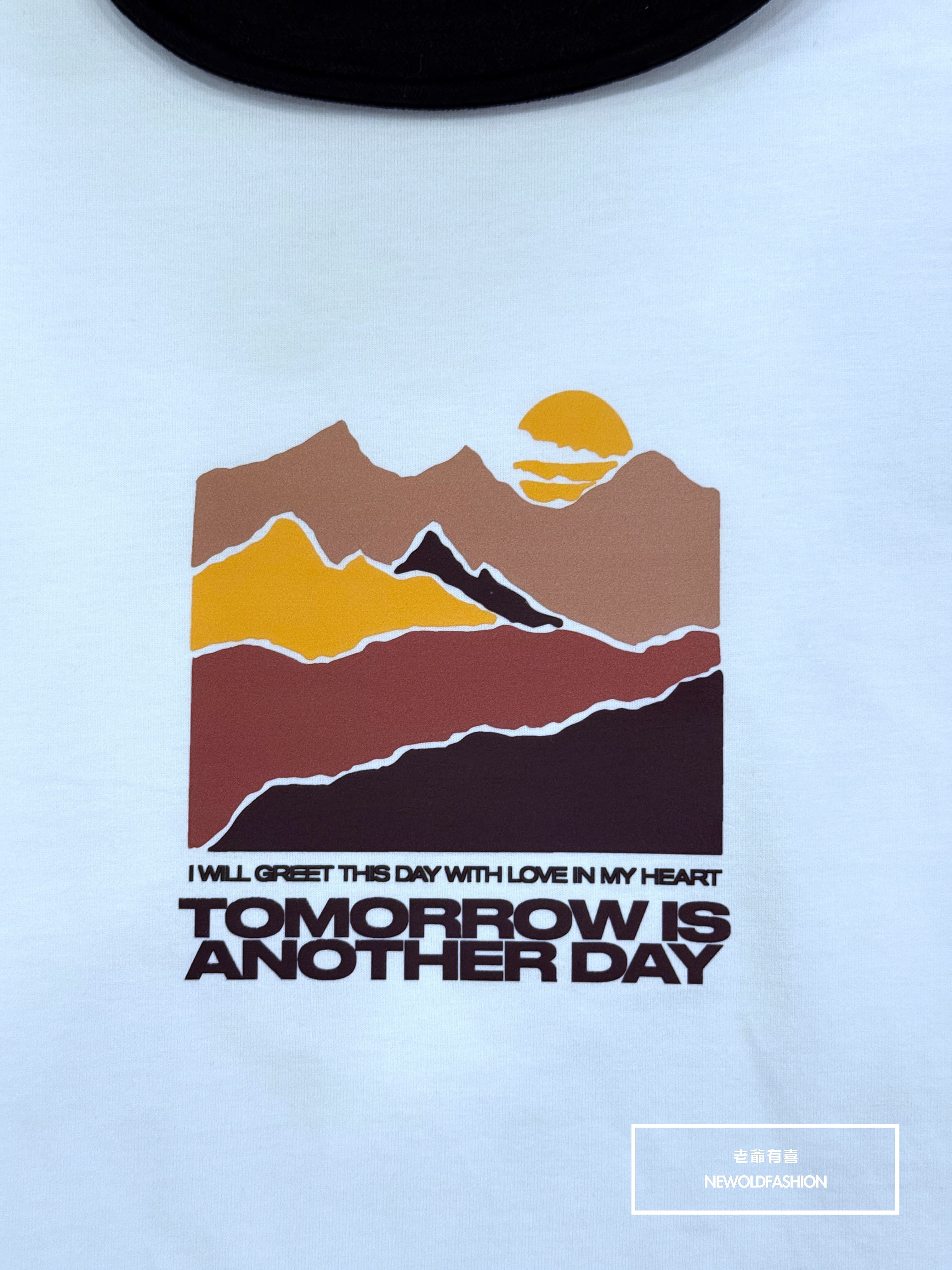 『新品上市』重磅落日山嵐短T(NOF25038191)-白