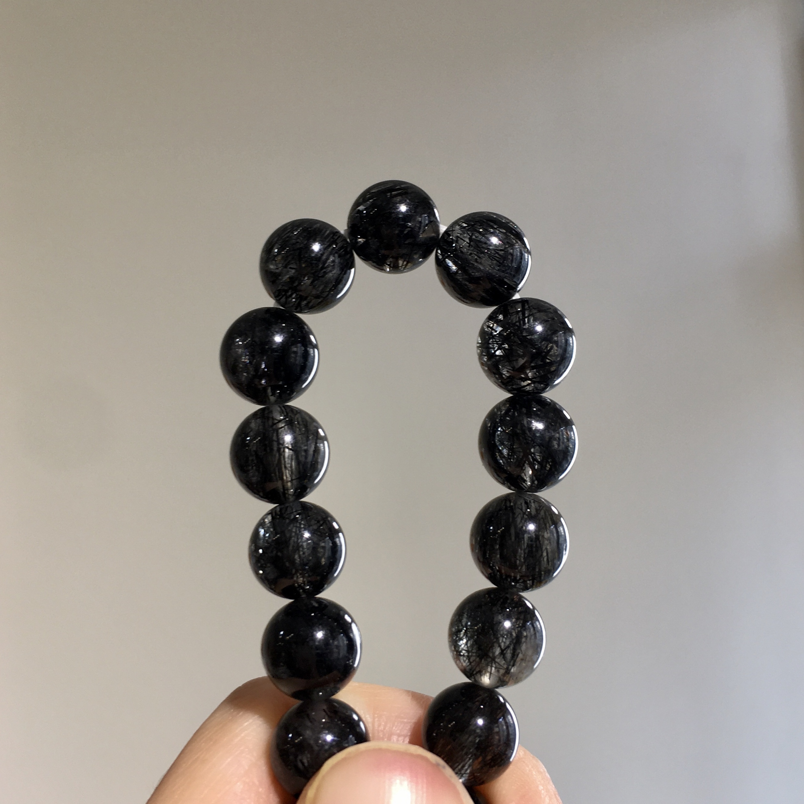 黑髮晶手串 28631 8.5mm