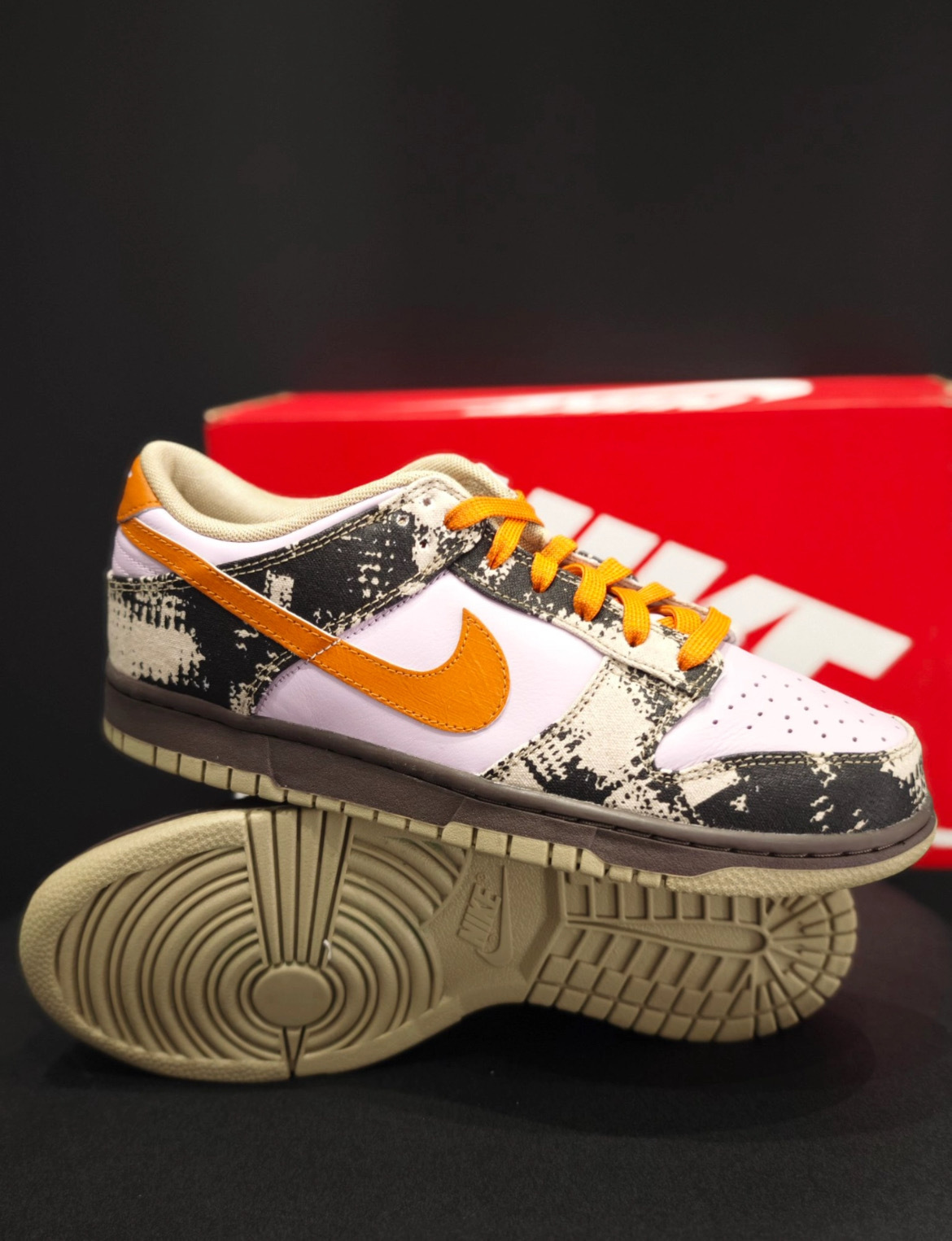 逢甲FUZZY】Nike Dunk Low 迷彩橘勾IB2260-500