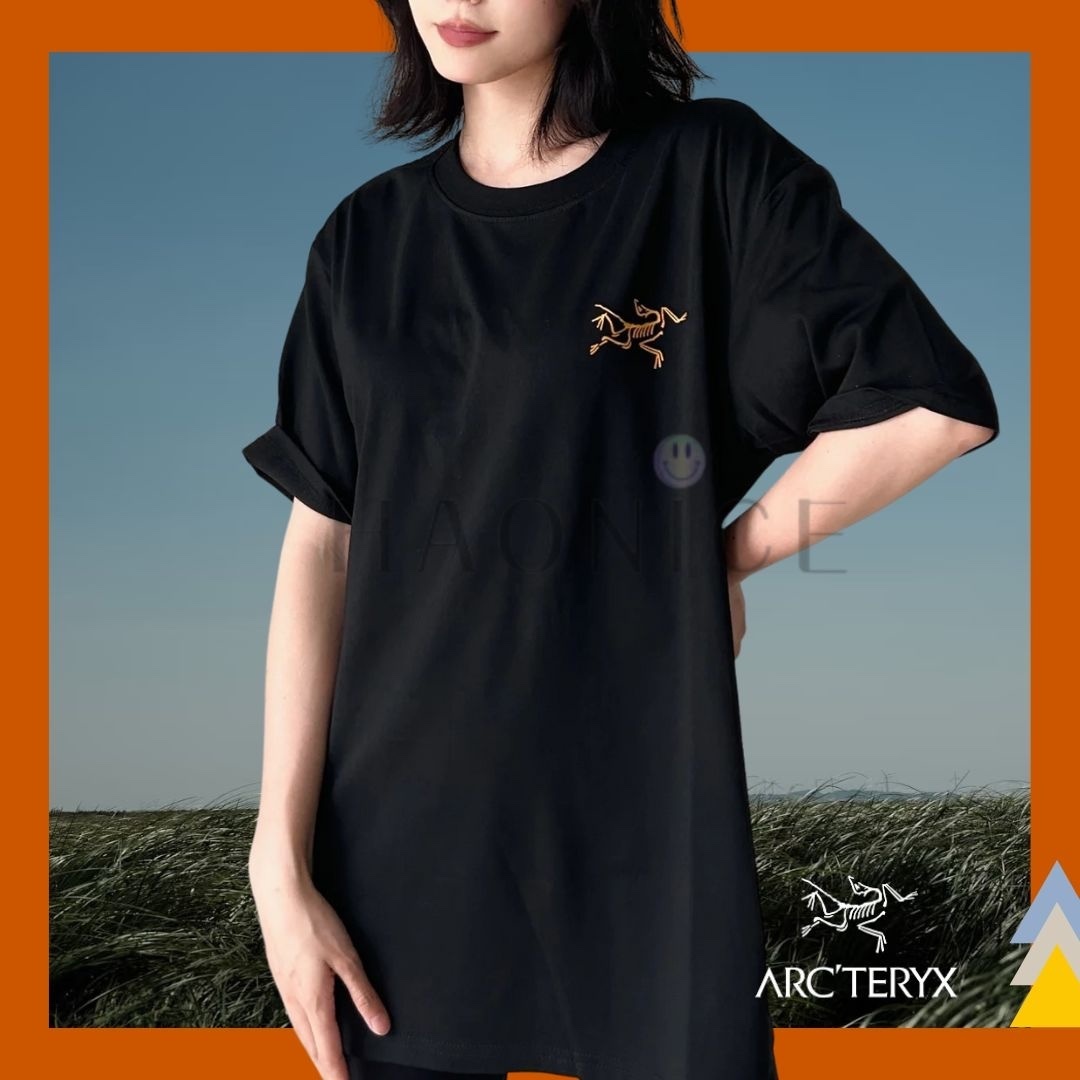 【HAO NICE 】加拿大🇨🇦品牌 上海經銷商ARCTERYX 始祖鳥 25SS 春夏新款 前後經典燙金LOGO 百搭短T🔥