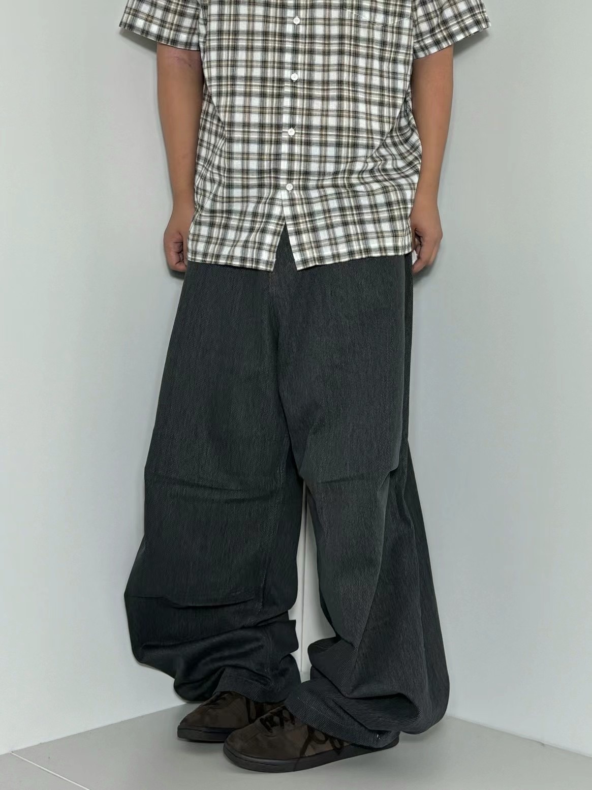 正韓➸水洗牛仔褲寬褲