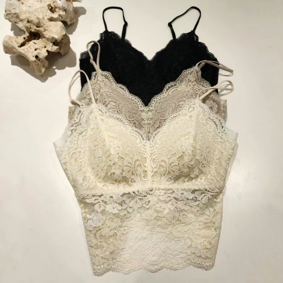 FL4228 法式刺繡蕾絲小吊帶