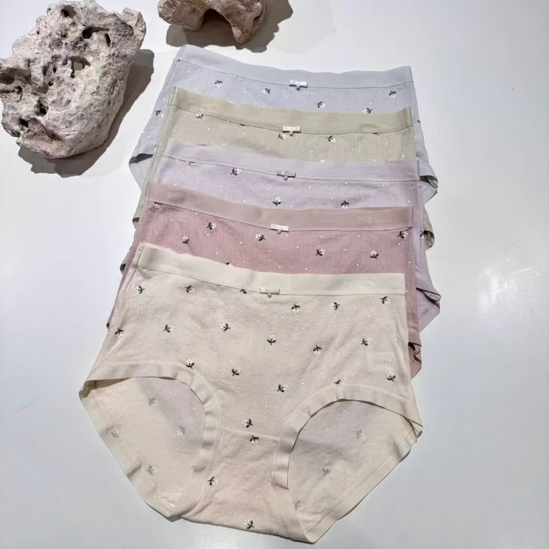 FL4235 小碎花包臂舒適內褲 (一套5條)