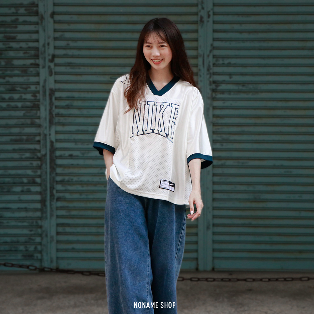 NIKE NSW 街頭 V領 復古 落肩 短袖 (女款)