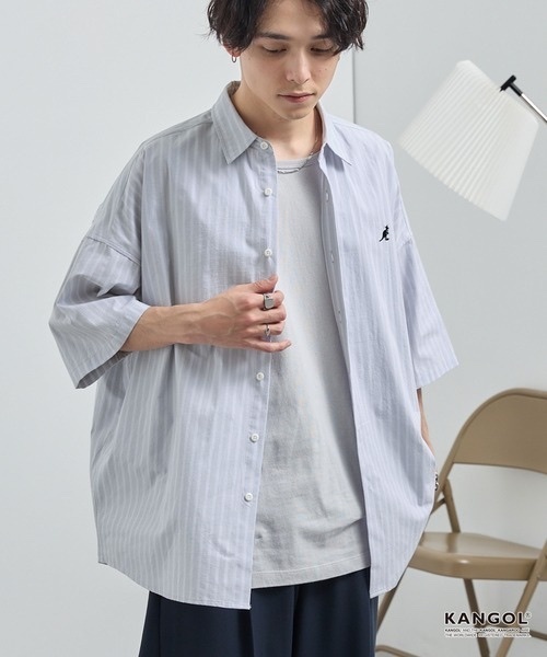 [現貨] KANGOL / oversized short sleeve shirt