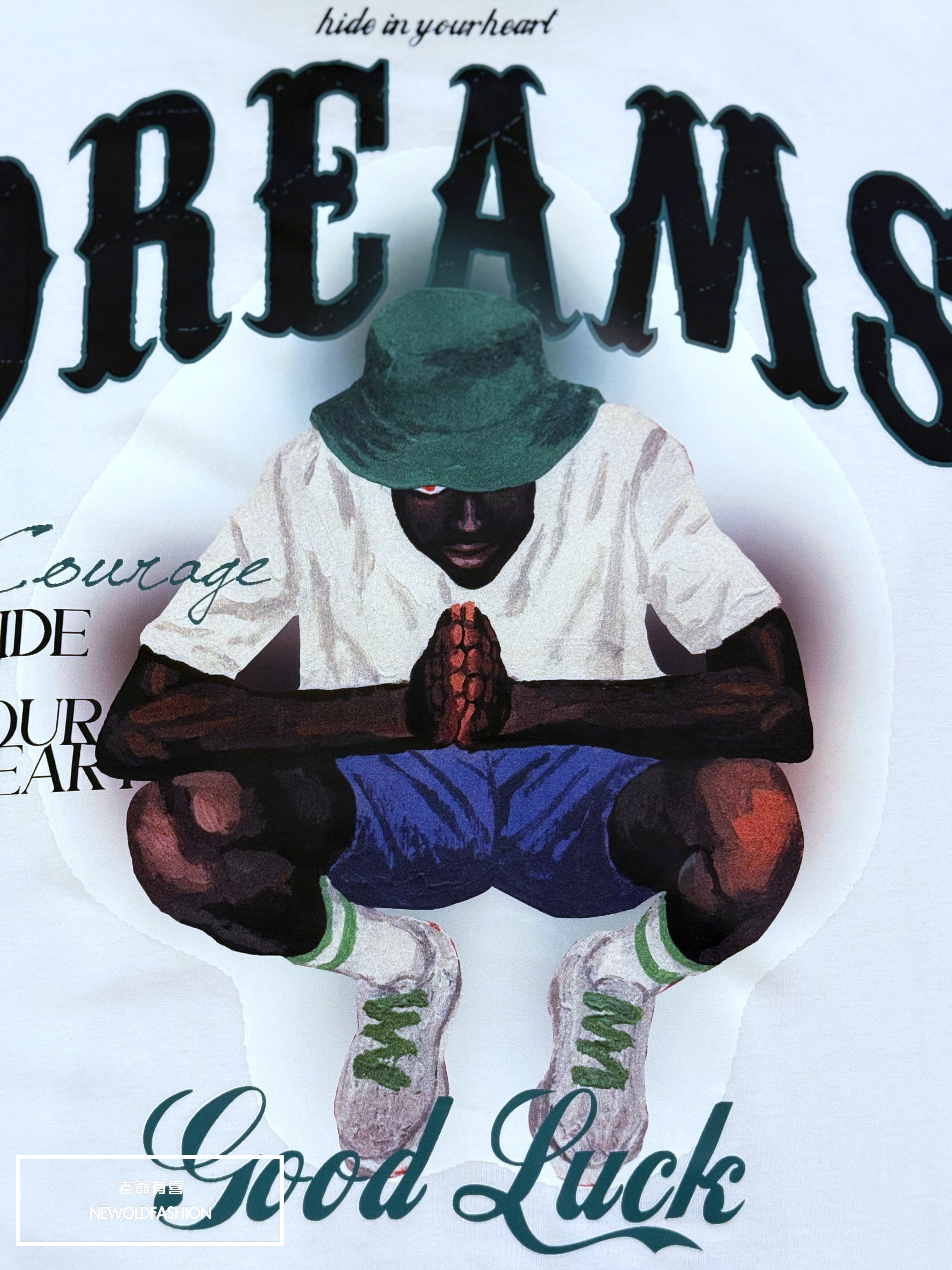 『新品上市』重磅DREAMS祈禱手短T(NOF25038175)-白