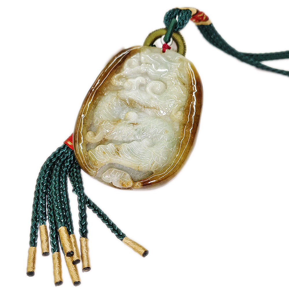 祥龍{紅翡湖青}吉祥掛飾【十方】136225