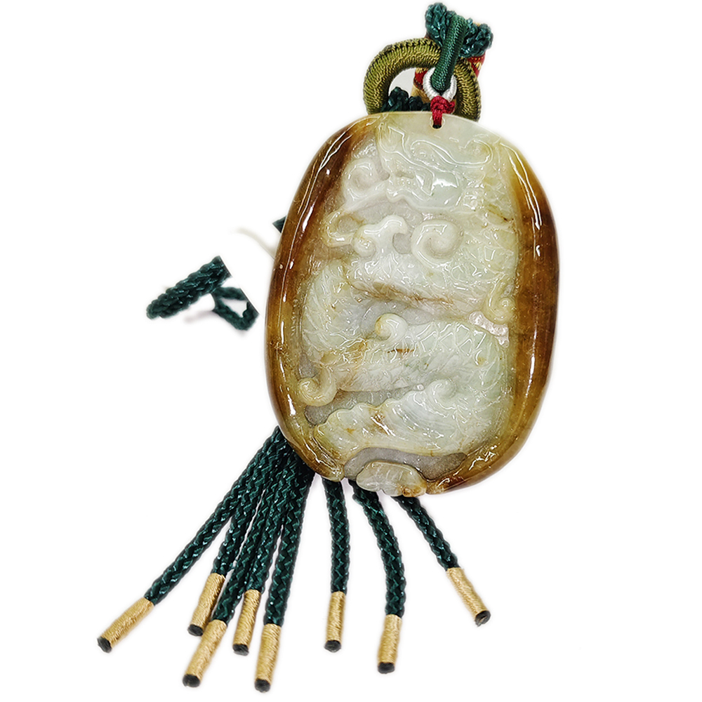 祥龍{紅翡湖青}吉祥掛飾【十方】136225