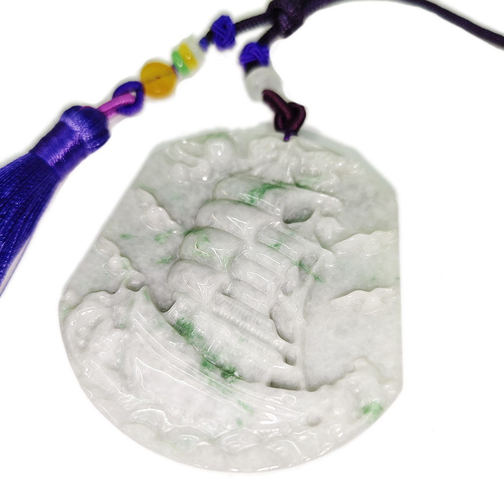 一帆風順(春帶綠)玉佩【十方】136947