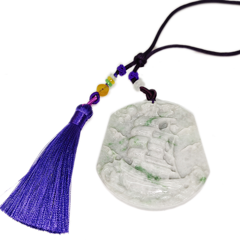 一帆風順(春帶綠)玉佩【十方】136947