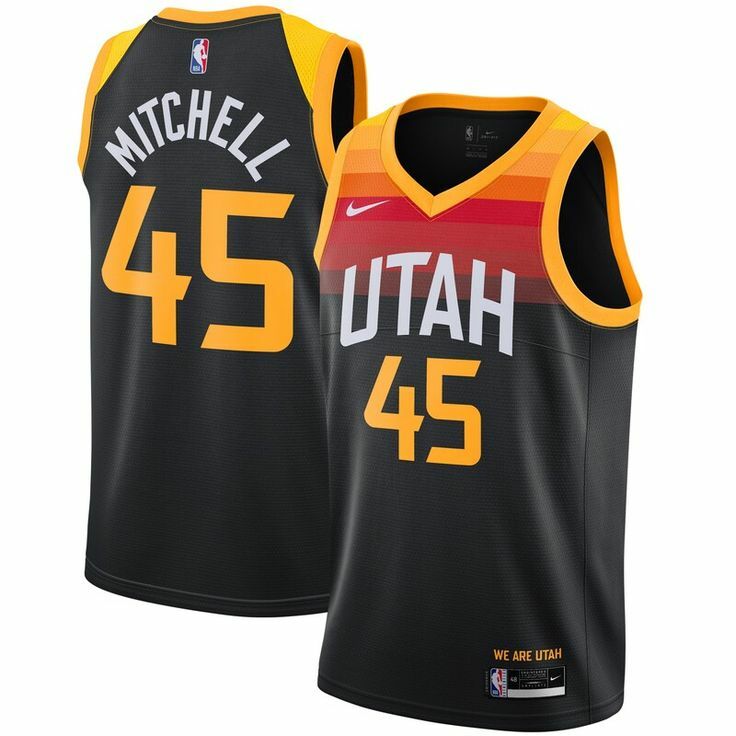 猶他爵士 城市版 球衣 #45 Utah Jazz 45 Mitchell 2020–21