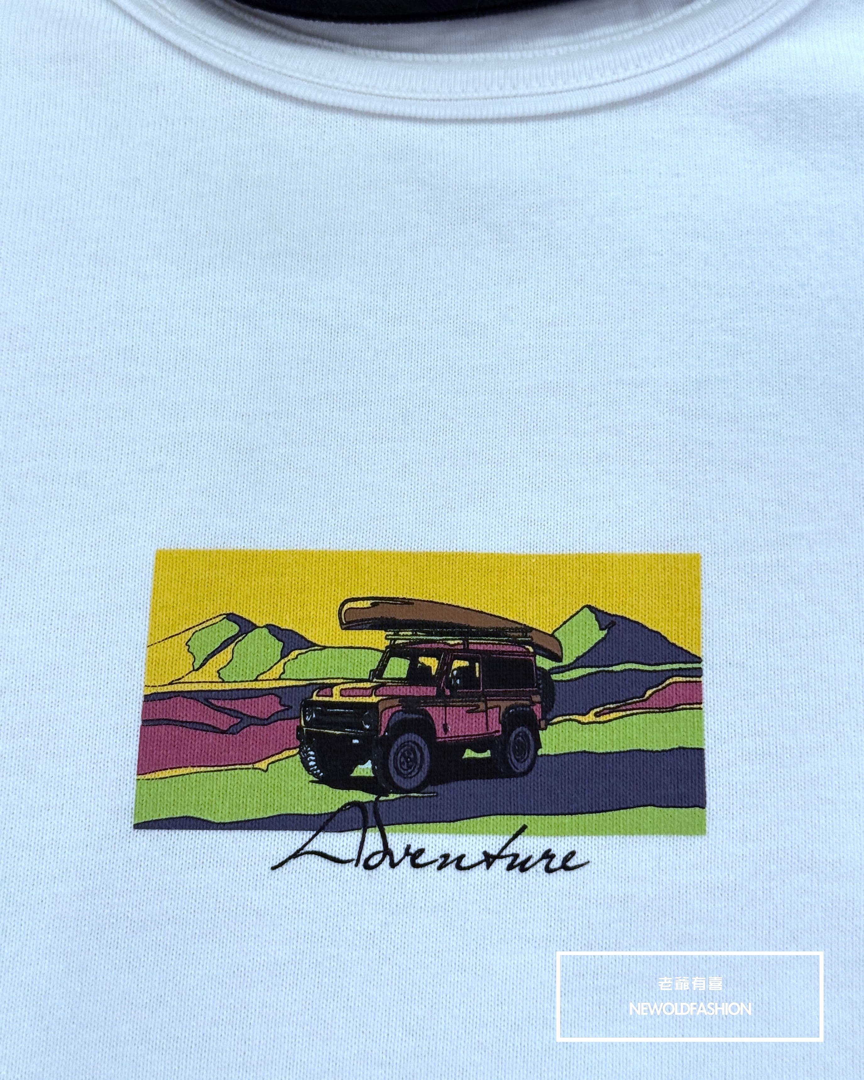 『新品上市』重磅秘境探險短T(NOF25038054)-白