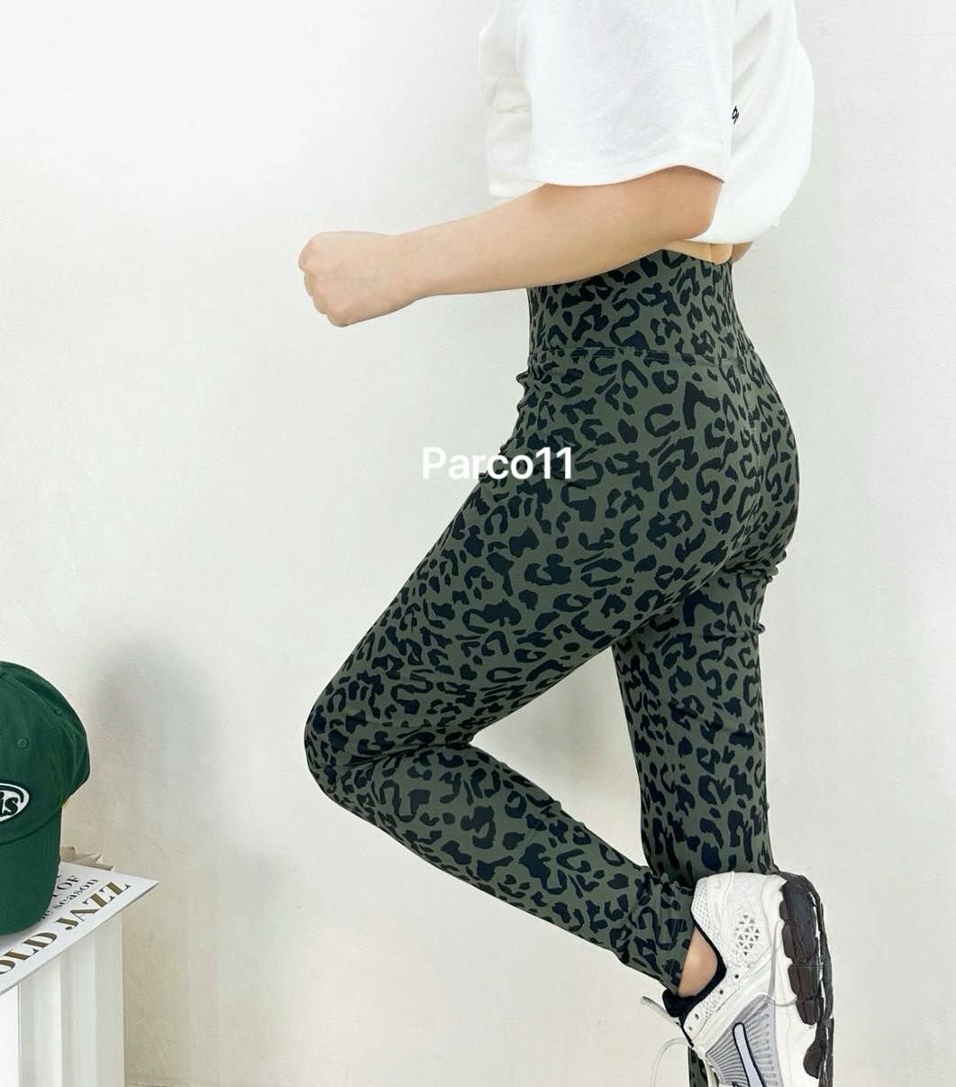 【狂野又性感的豹紋高腰運動褲】（現貨）