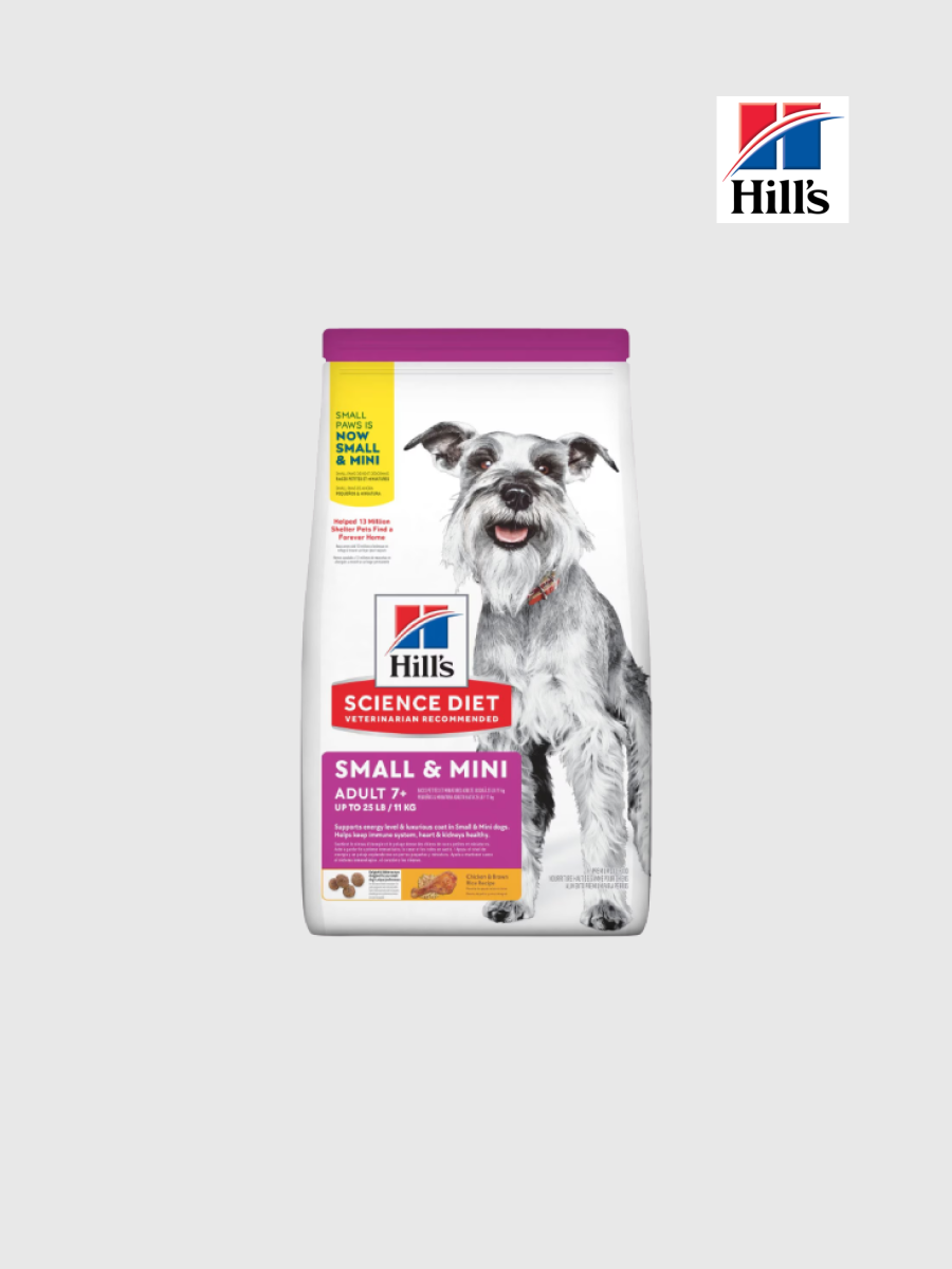 【希爾思】小型及迷你成犬 7歲以上｜雞肉、大麥與糙米特調食譜 1.5kg