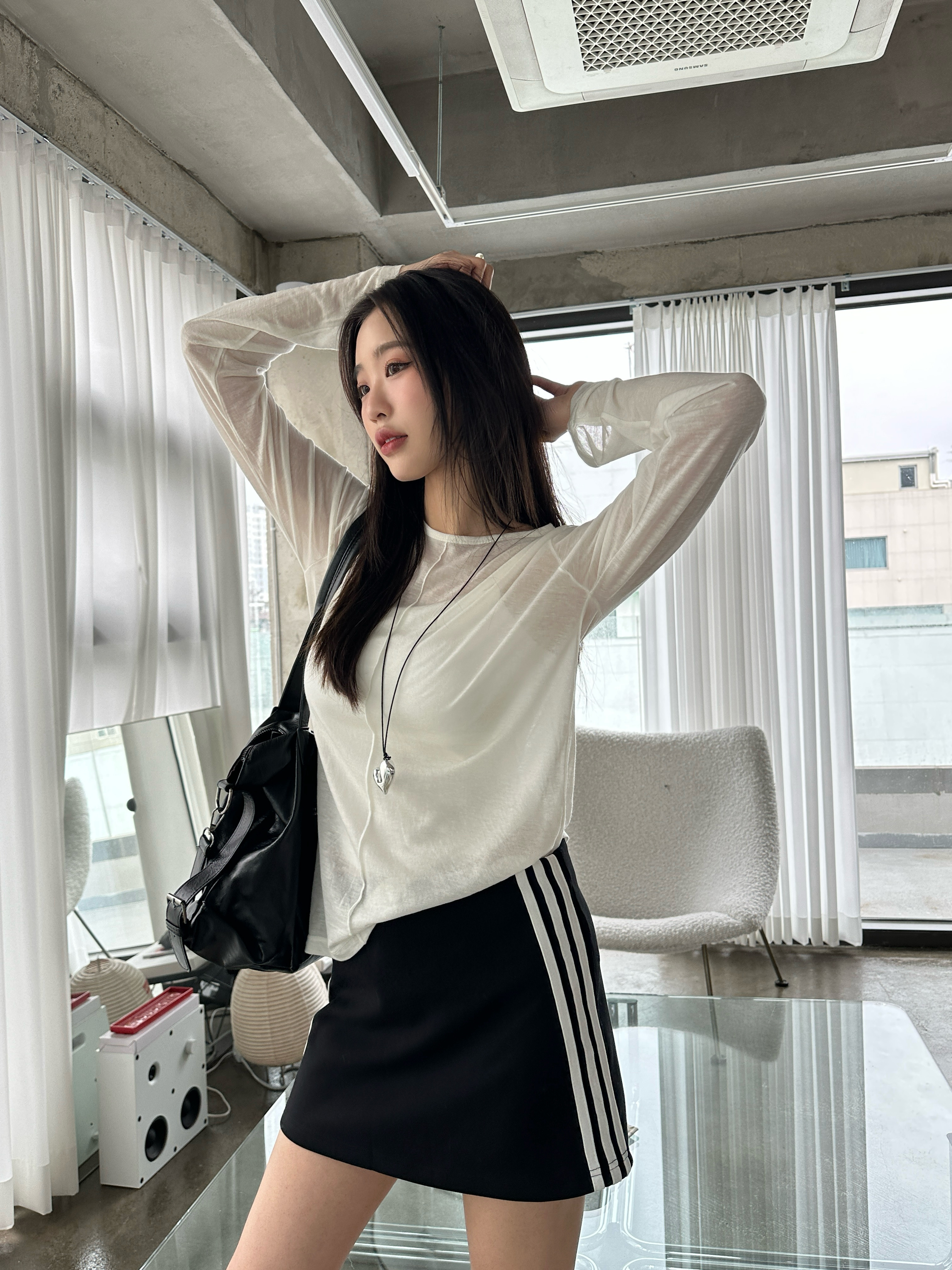 【現貨】K33 Fall in love運動系短裙 (S)