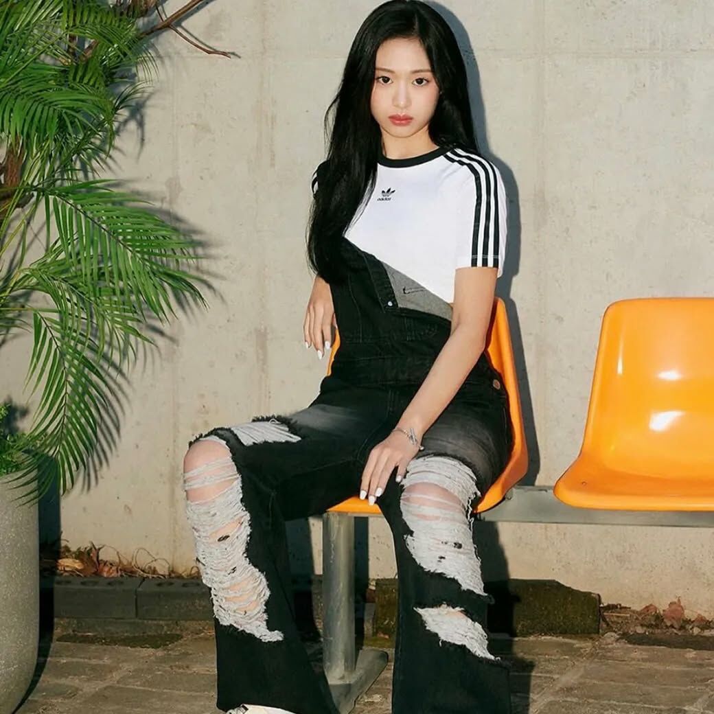 ADIDAS 3-Stripes Baby Tee 三線 三葉草 Babymonster同款 短版 短袖 兩色