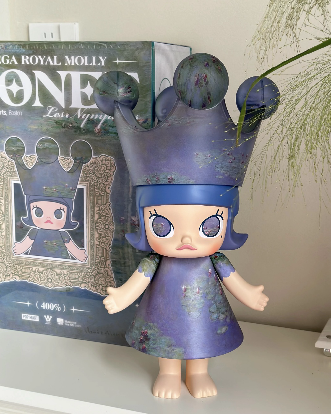 <官方正版>POPMART 泡泡瑪特 MEGA ROYAL MOLLY 睡蓮 400% 1000%