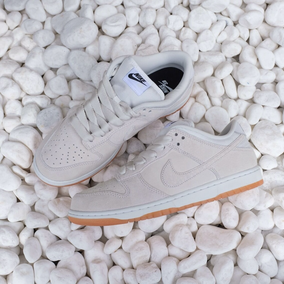 Nike SB Dunk Low Pro B Pale Ivory 象牙白 米白 麂皮 膠底 復古 低筒休閒鞋