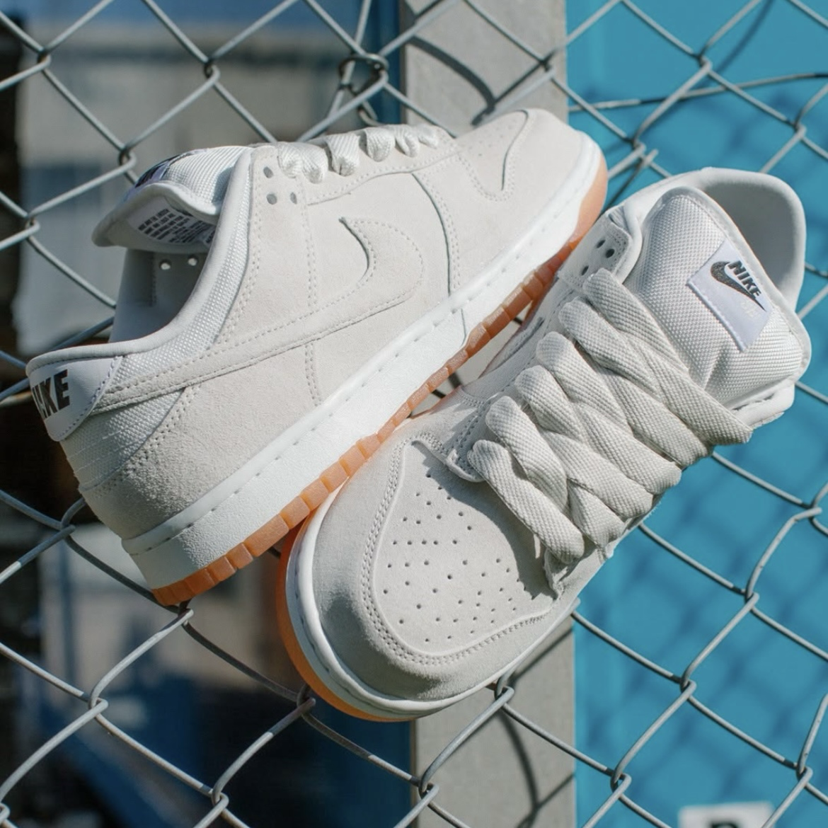 Nike SB Dunk Low Pro B Pale Ivory 象牙白 米白 麂皮 膠底 復古 低筒休閒鞋