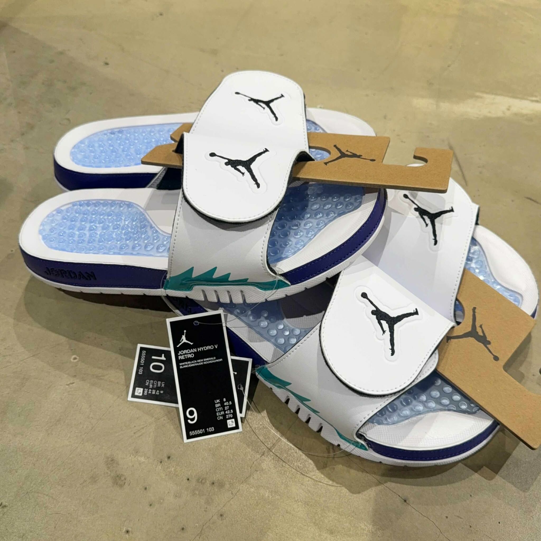 Air Jordan 5 Hydro 5 Retro 五代 白葡萄 拖鞋 經典 555501-103