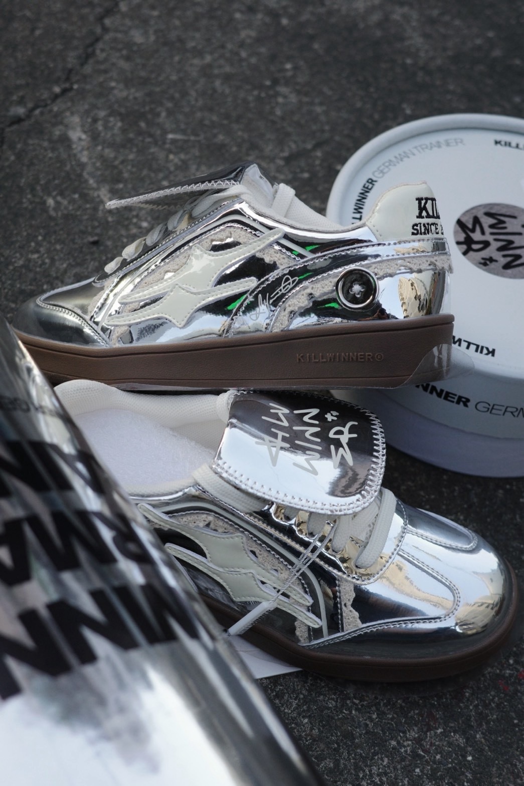 killwinner 白銀 德訓鞋 麂皮 kwdx231105 張員瑛同款