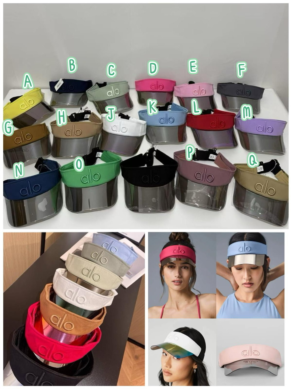 al*o Yoga 男女通用遮太陽空頂帽 -2500927