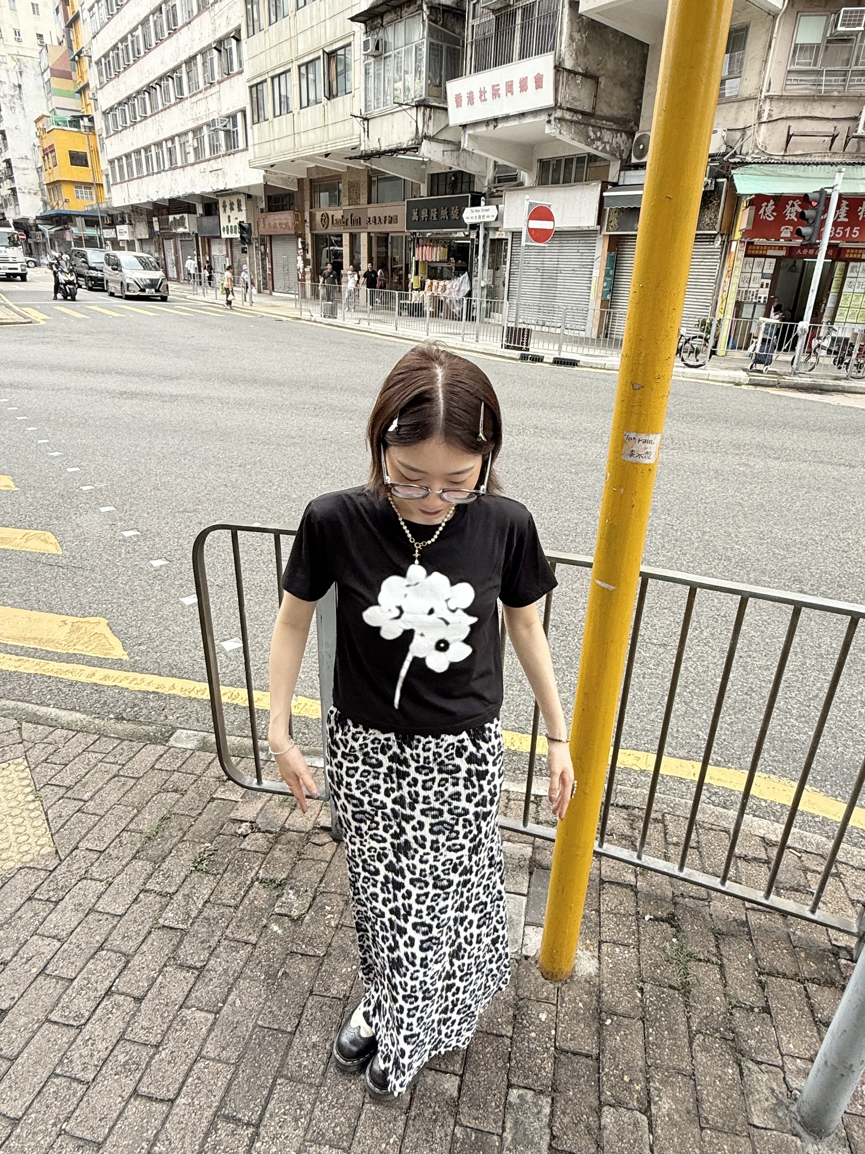 [兩色入] 熱賣！必買魚尾豹紋SK(black)