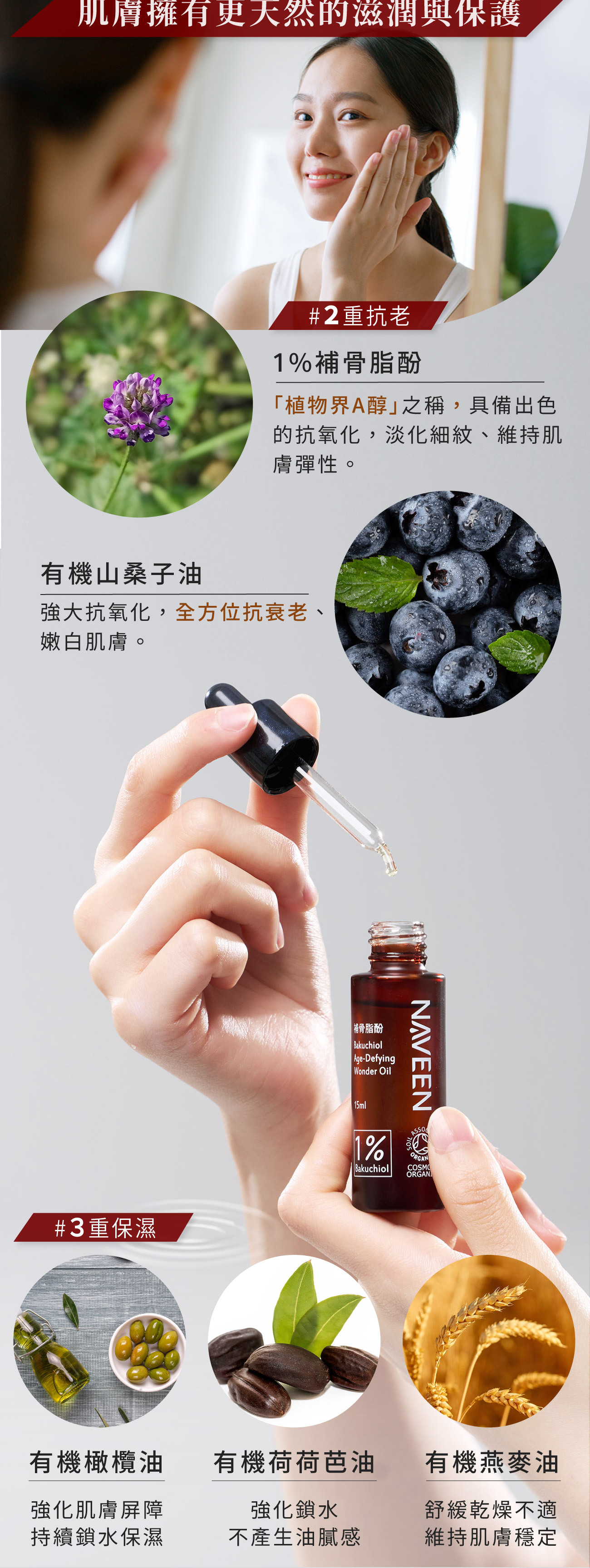 肌膚擁有更天然的滋潤與保護、主要成分介紹