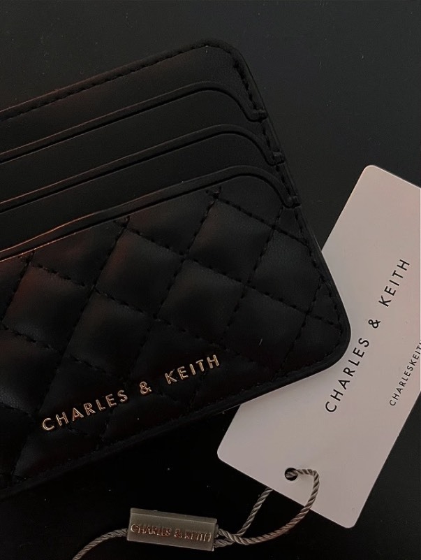 Charles & Keith 菱格紋卡包 小ck卡包