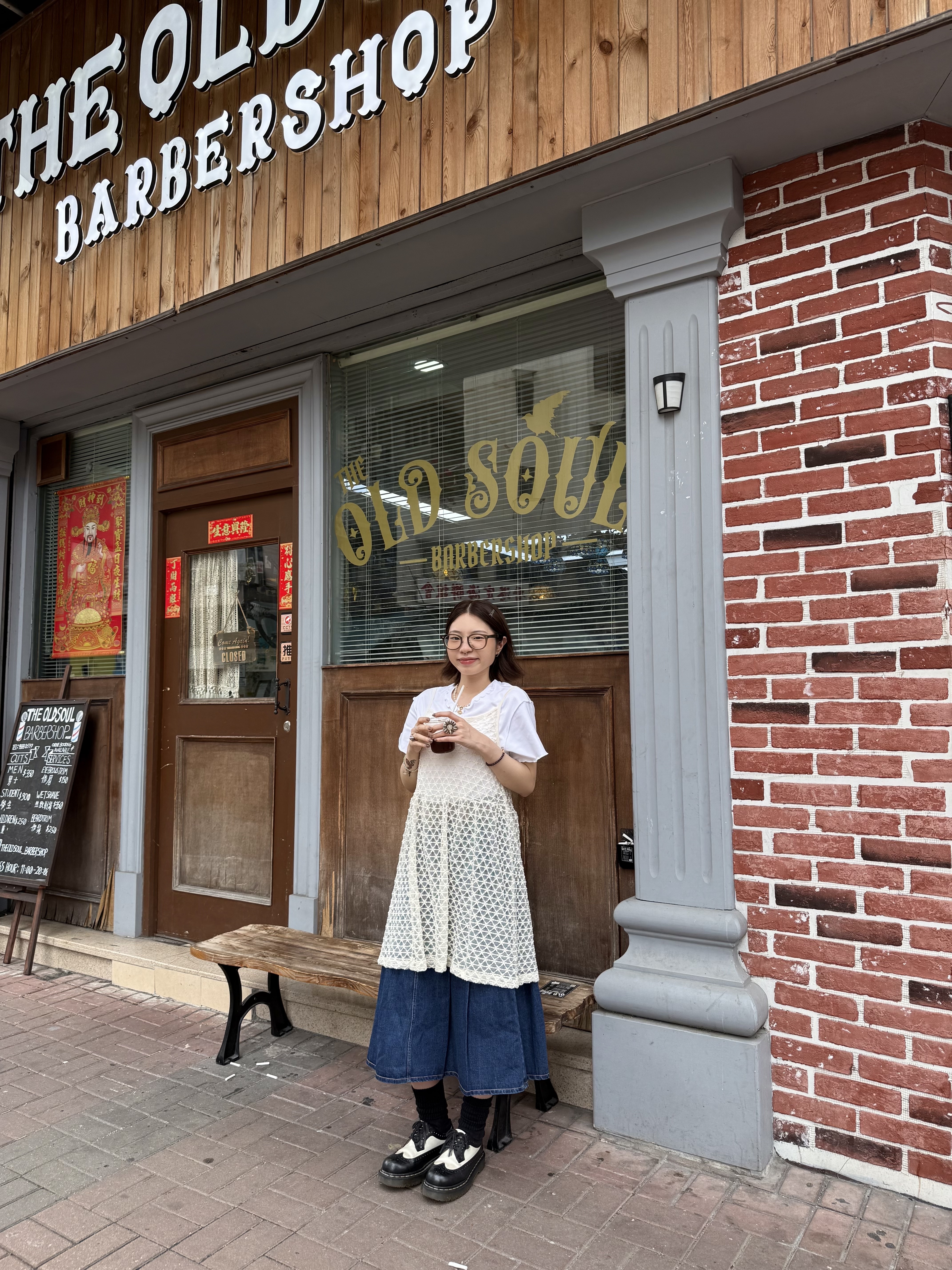 花花織紋中長Layer