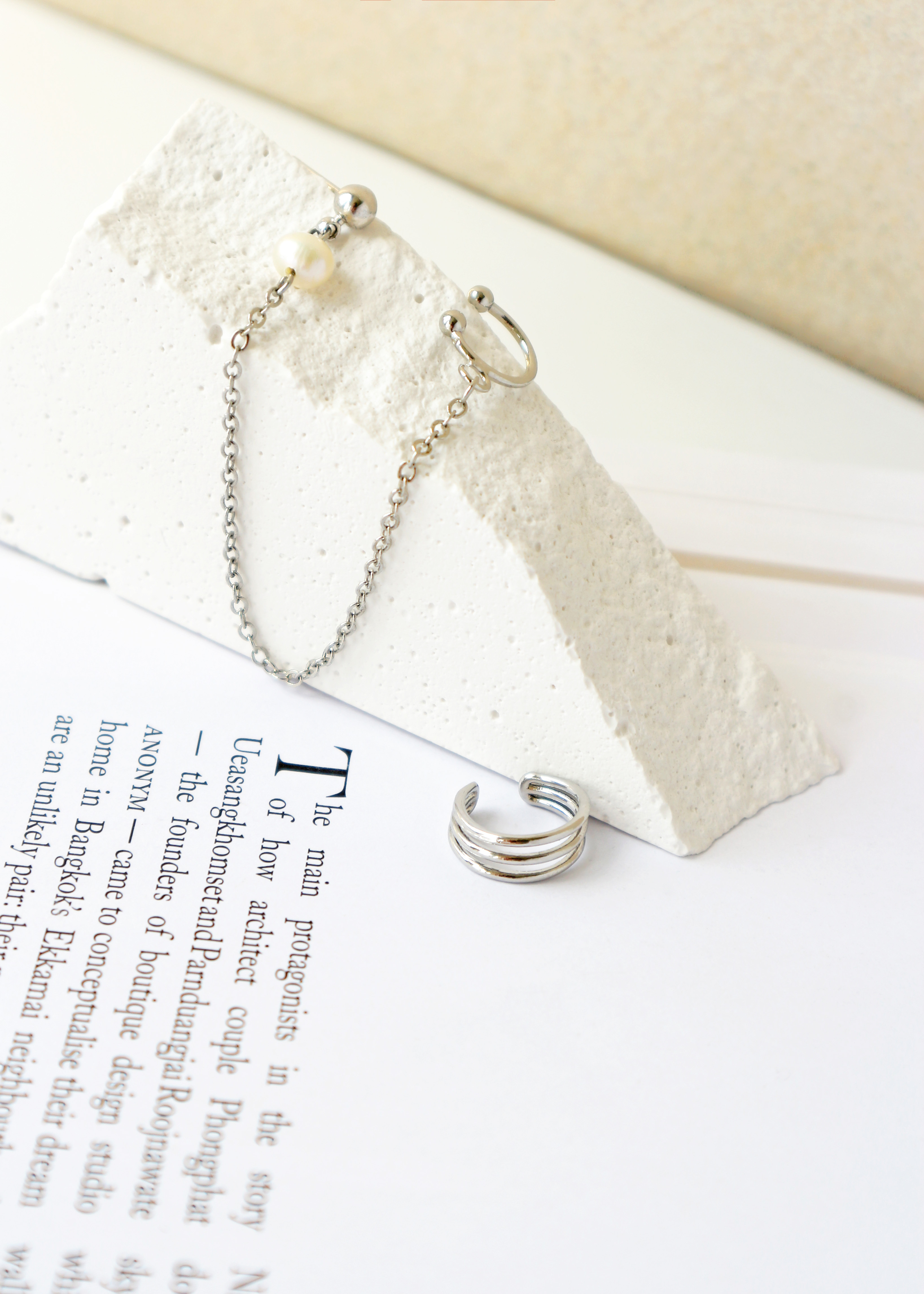 Sao 耳骨夾組合-銀