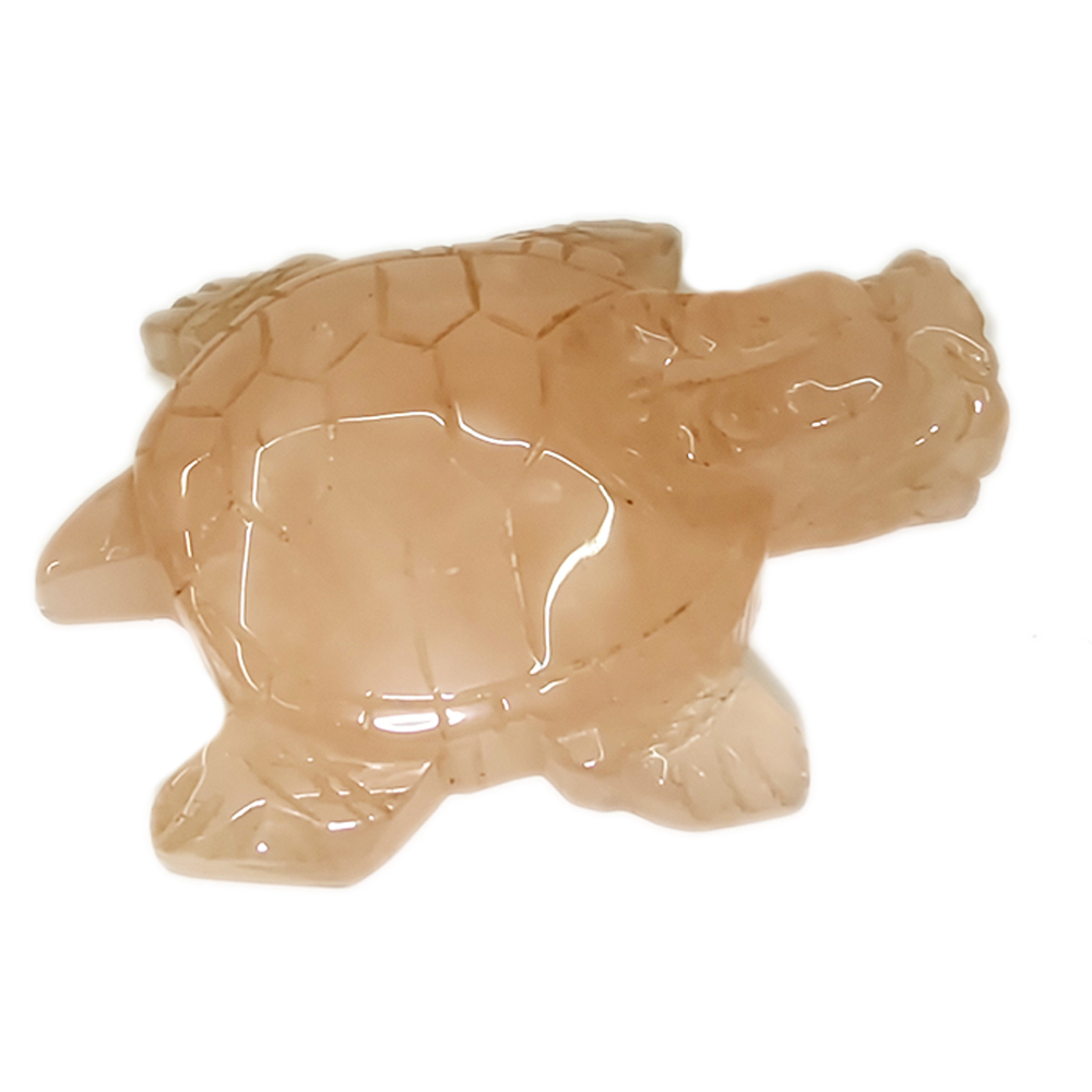 龍龜 粉晶 精雕 7*5.5*1.9 公分【十方】145131