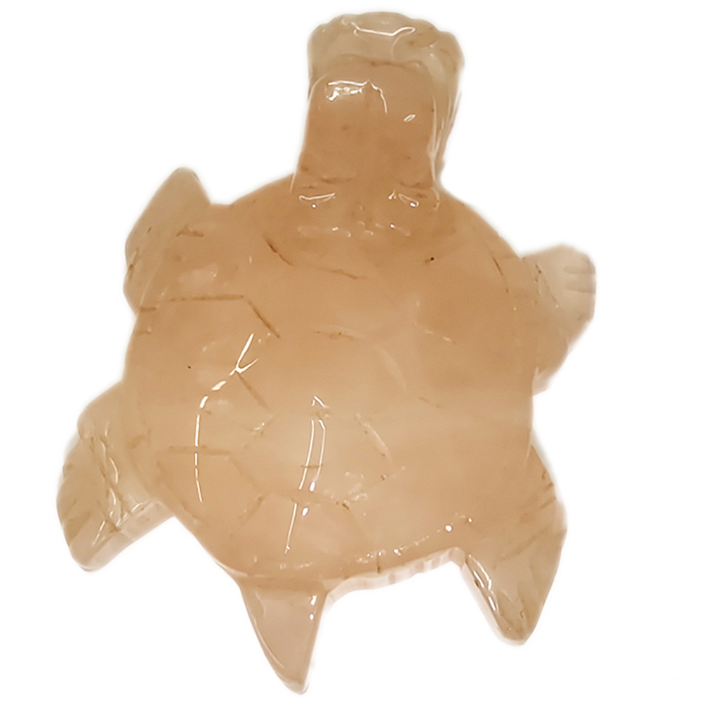 龍龜 粉晶 精雕 7*5.5*1.9 公分【十方】145131