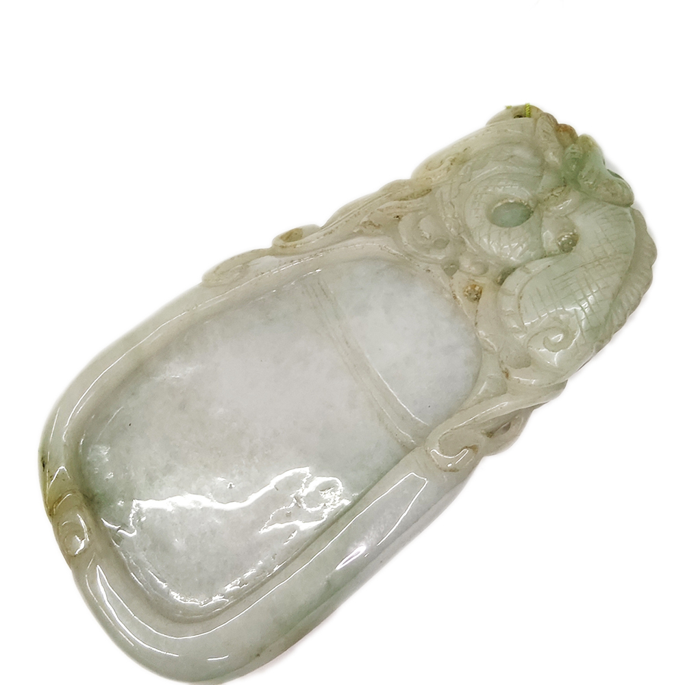 祥龍玉硯台 老件11.4*6.3*1公分【十方】148580