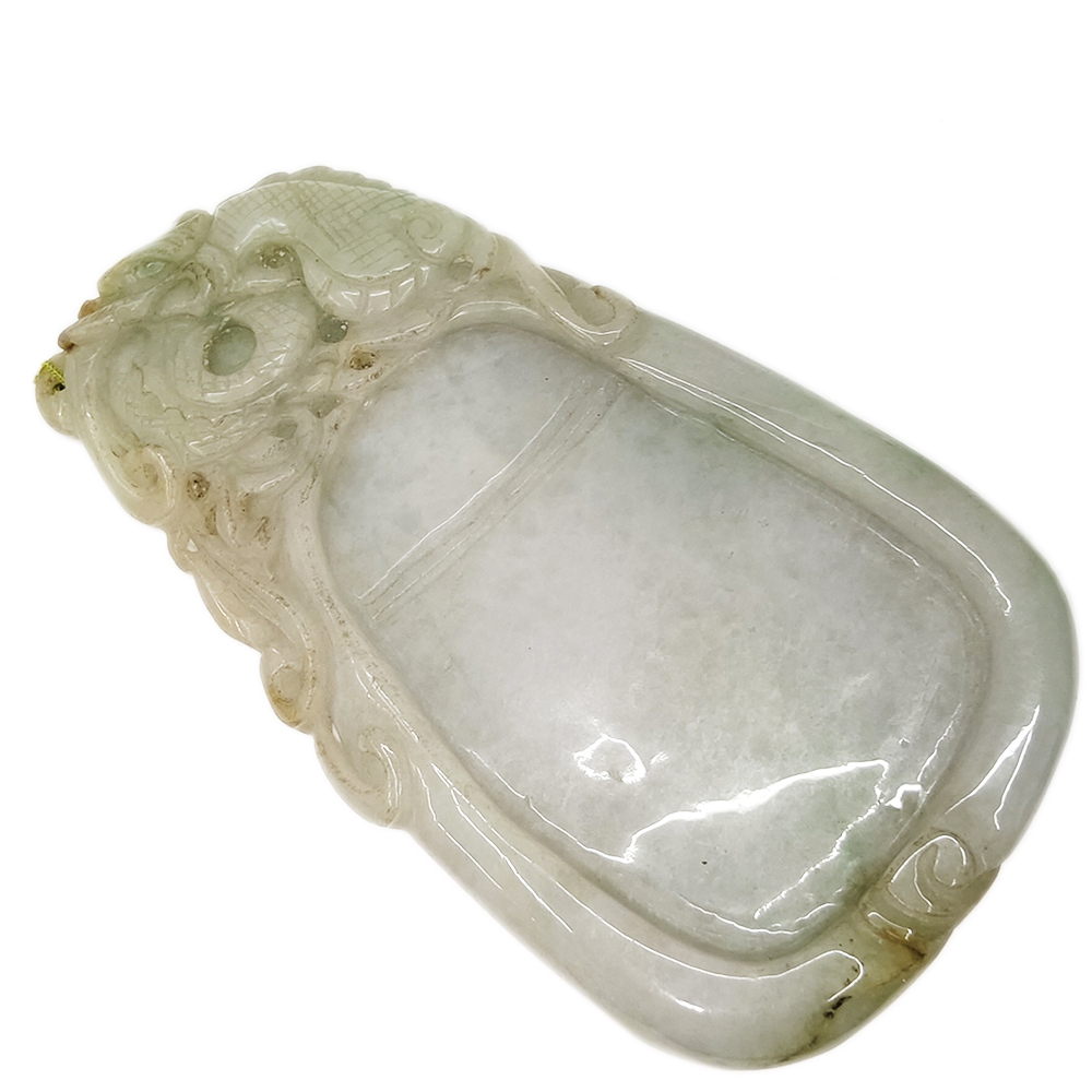 祥龍玉硯台 老件11.4*6.3*1公分【十方】148580