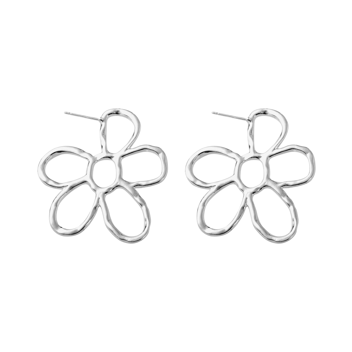 銀針,小花,耳環,平價飾品